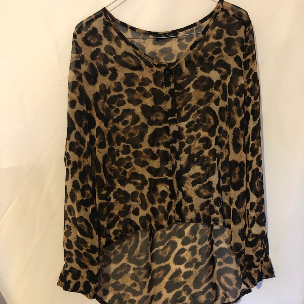 Leopard print blouse